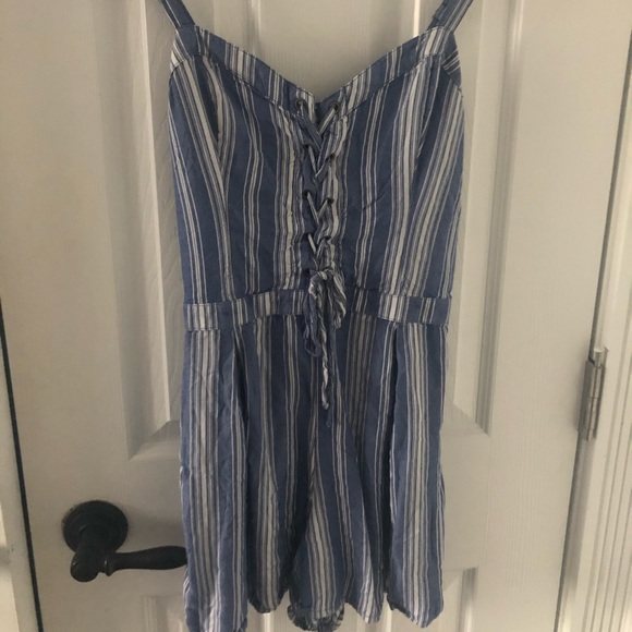 COPY - Hollister striped romper S - Picture 1 of 3